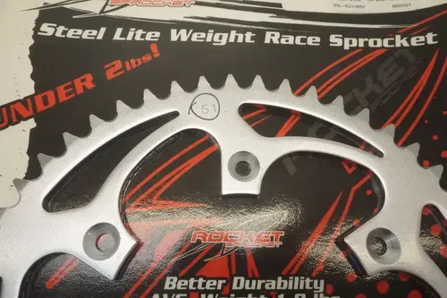 CR125 CR250 Rocket Race-Lite 51T Rear Sprocket 51 Tooth Honda CRF250R CRF450R M4