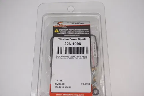 Yamaha Wolverine 350 All Balls Carburetor Rebuild Kit 26-1098 1995-2005 M27