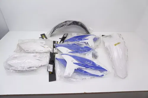 WR450F Acerbis Plastics Shrouds Side Panels Rear Fender Blue White Yamaha 12-15