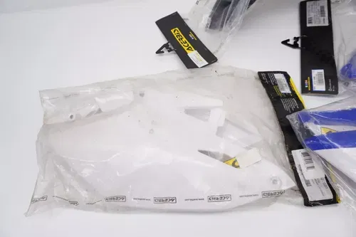 WR450F Acerbis Plastics Shrouds Side Panels Rear Fender Blue White Yamaha 12-15
