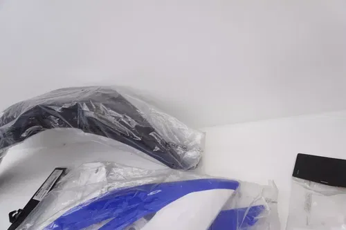WR450F Acerbis Plastics Shrouds Side Panels Rear Fender Blue White Yamaha 12-15