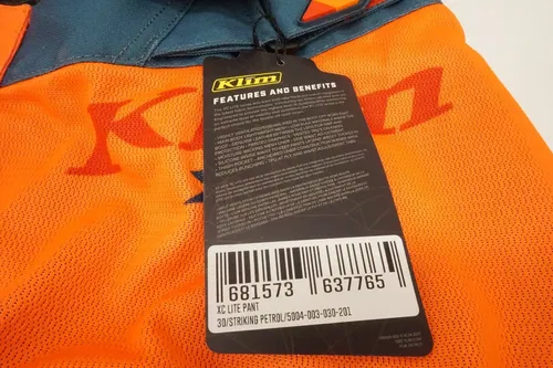 Klim XC Lite MX Off Road Pants Striking Petrol Men's Size 30 Motocross ATV WR