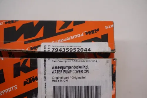 KTM PowerParts 450 SX-F Water Pump Cover Billet Aluminum Orange Seal 17-23 M30