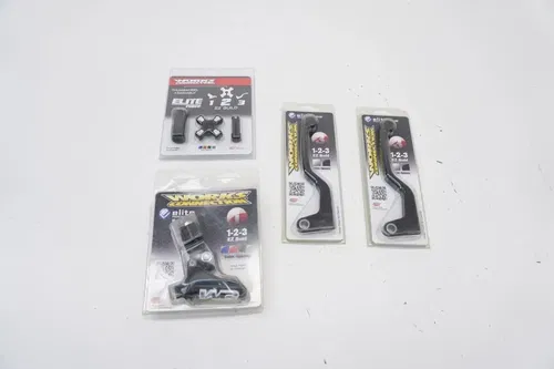 Works Connection Elite Clutch Lever Assembly Perch Lever Thumbwheel Black M46