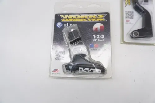 Works Connection Elite Clutch Lever Assembly Perch Lever Thumbwheel Black M46