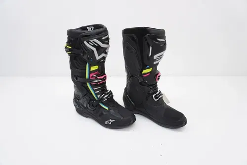 Alpinestars Tech 10 Supervented MX Motocross Boots Black Hue Mens US Size 9