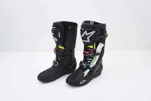 Alpinestars Tech 10 Supervented MX Motocross Boots Black Hue Mens US Size 9