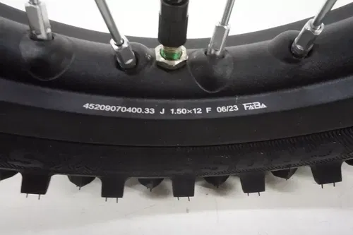 2024 MC50 Front Wheel OEM Black Rim Hub Rotor Sprocket GasGas Husqvarna KTM
