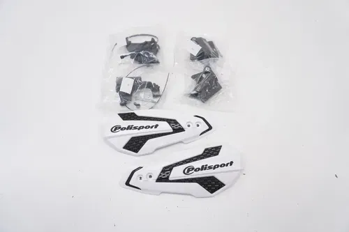 Polisport MX Flow Handguards White/Black Plastic K5