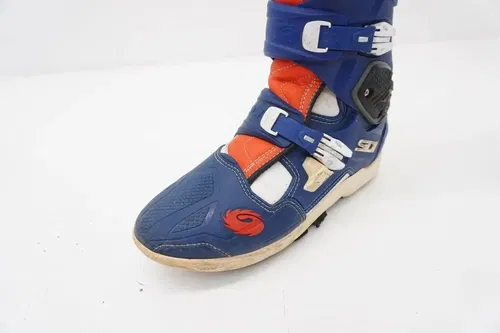 Sidi Crossfire MX Motocross Boots Mens Size US 10 Blue Orange