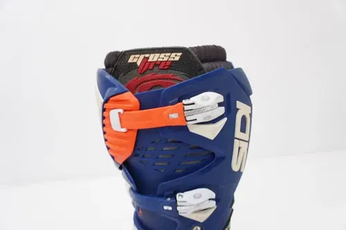Sidi Crossfire MX Motocross Boots Mens Size US 10 Blue Orange