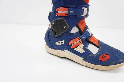 Sidi Crossfire MX Motocross Boots Mens Size US 10 Blue Orange