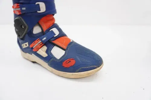Sidi Crossfire MX Motocross Boots Mens Size US 10 Blue Orange
