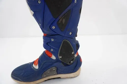 Sidi Crossfire MX Motocross Boots Mens Size US 10 Blue Orange
