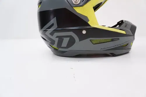 6D ATR-2 Motocross Helmet Black/Grey/Flo Yellow Mens Size Small Black Bag