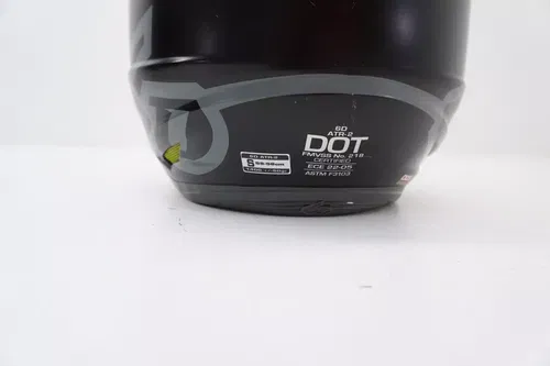 6D ATR-2 Motocross Helmet Black/Grey/Flo Yellow Mens Size Small Black Bag
