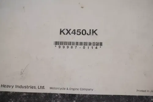 2019 KX450 Owners Service Manual OEM Book 99987-0114 Kawasaki KX 450 19-2020 #2