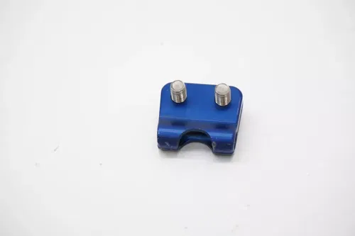 2006 YZ250F Ride Engineering Front Brake Hose Clamp Blue Yamaha YZ #2
