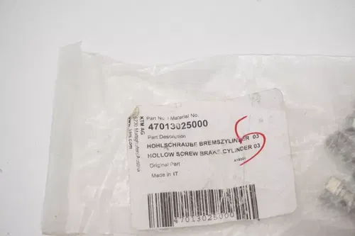 KTM 65 85 SX Rear Brake Caliper Banjo Bolts OEM 3 Pack 47013025000 Husqvarna M31