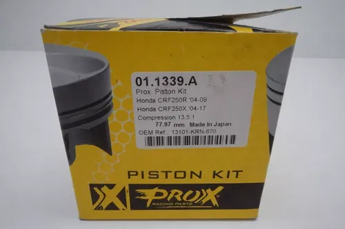 CRF250R CRF250X Pro-X Piston Kit A Standard Bore 77.97mm 13.5:1 Honda M26