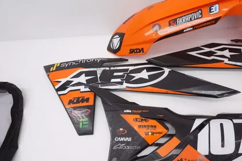2024 KTM 250 SX-F Plastic Kit AEO Plastics Shrouds Side Panels Fenders SXF SX #7