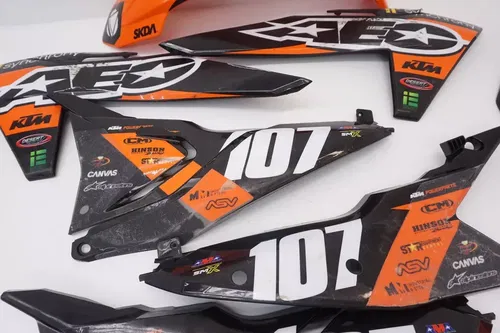 2024 KTM 250 SX-F Plastic Kit AEO Plastics Shrouds Side Panels Fenders SXF SX #7
