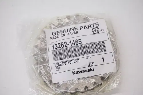 KX250F Transmission Gear, Output 2nd, 26T OEM 13262-1465 Kawasaki KX 21-24 M34