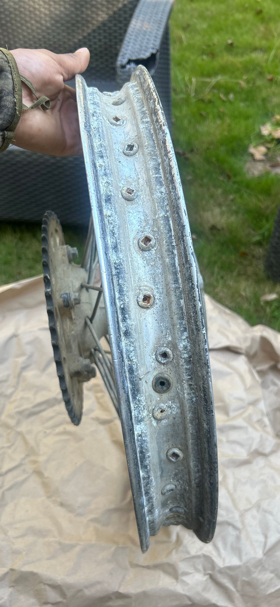 Yamaha YZ250F Rear Wheel Rim with Sprocket 06-08