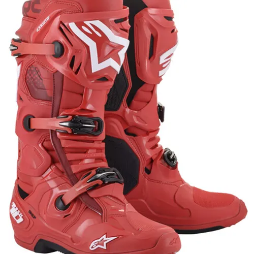 Alpinestars Tech 10 Boots, Red Size 10