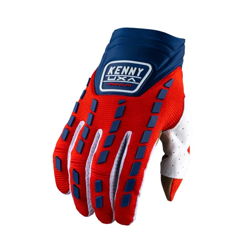 Kenny Racing Titanium Gloves - Navy/Red