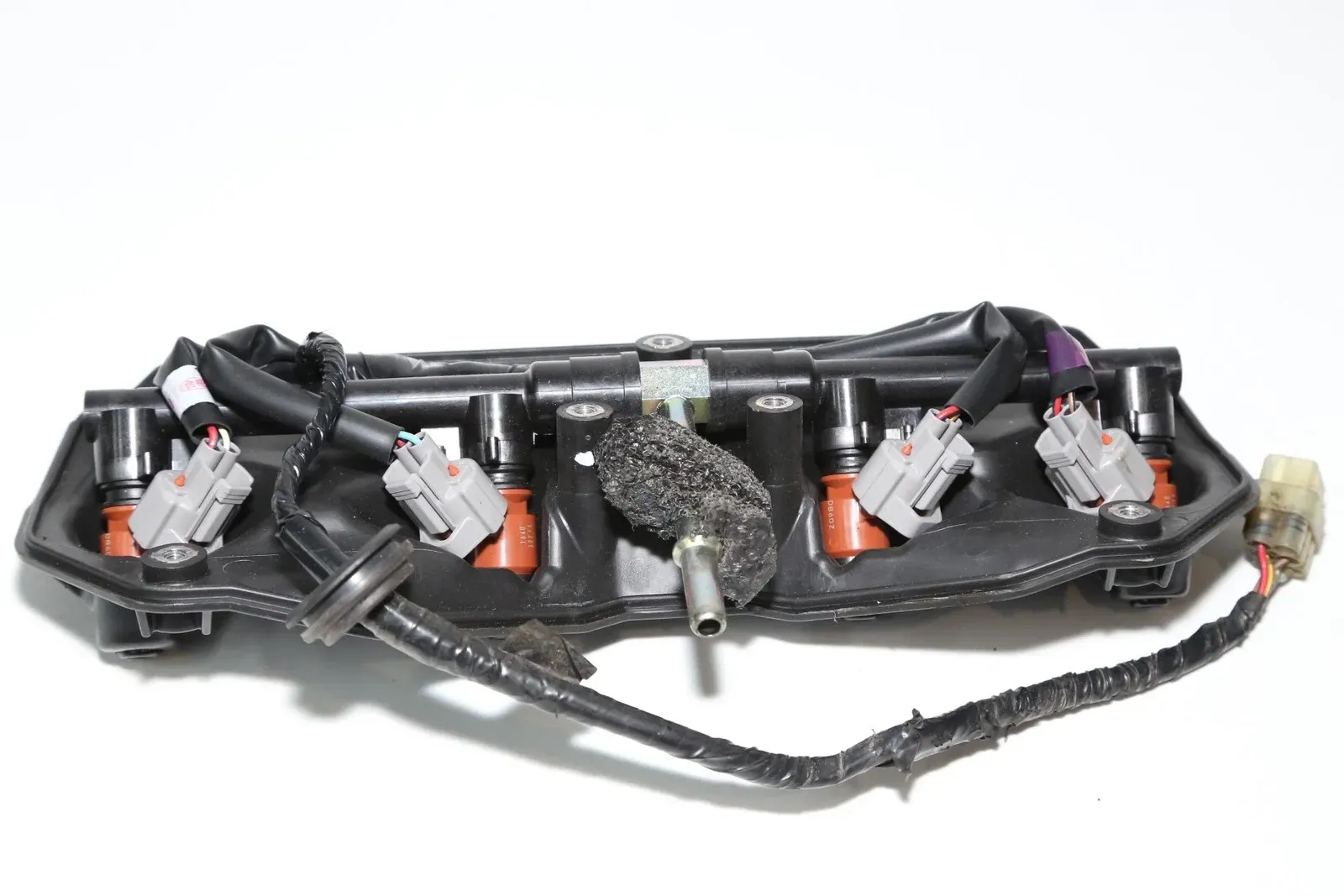 09-14 Yamaha Yzf R1 Secondary Fuel Injectors Top Airbox Gas Rail OEM