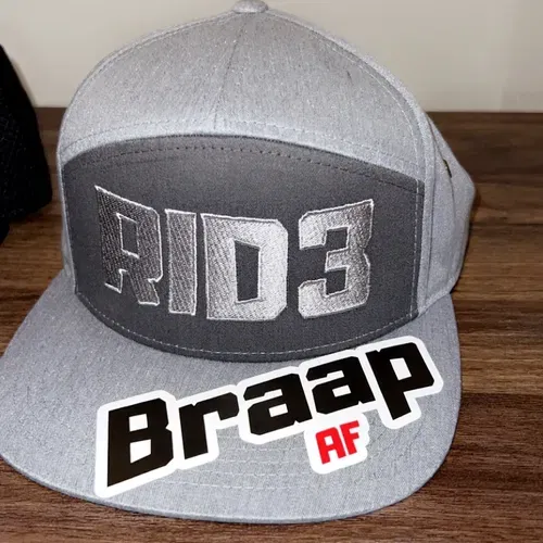 RID3 Hat w/ 3 BraapAF stickers