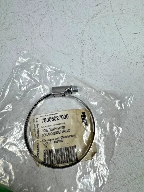 KTM OEM air boot hose clamp intake 125 250 350 450 sxf fc mc xcf 78006027000