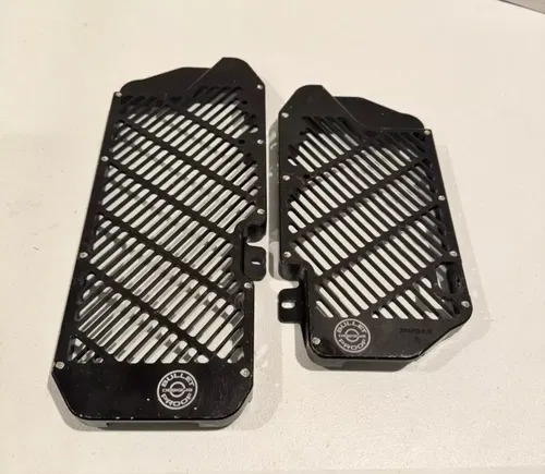 Bullet proof designs black radiator guards Kawasaki 16-23 kx 450 450x 250 250x 2