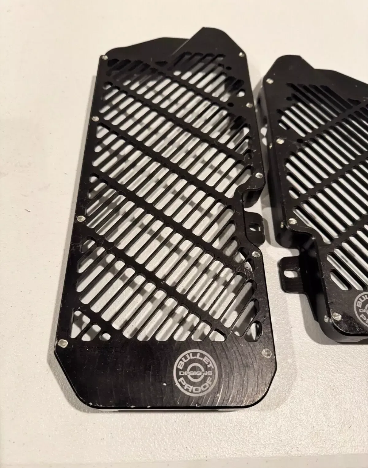 Bullet proof designs black radiator guards Kawasaki 16-23 kx 450 450x 250 250x 2