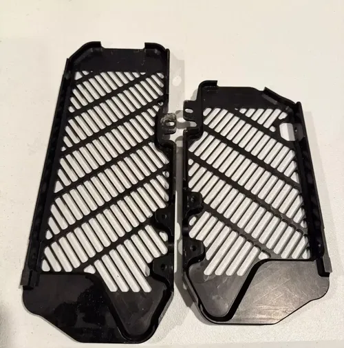 Bullet proof designs black radiator guards Kawasaki 16-23 kx 450 450x 250 250x 2