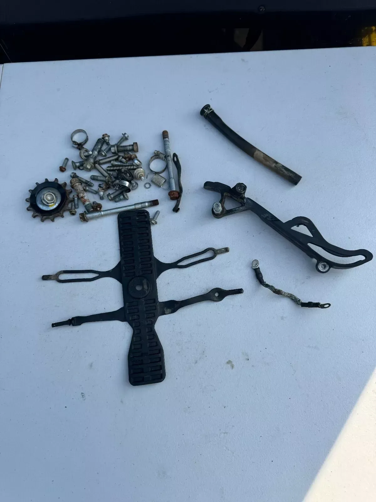 2018 ktm 350 excf hardware bolts chassis chain guide ground spring exc-f