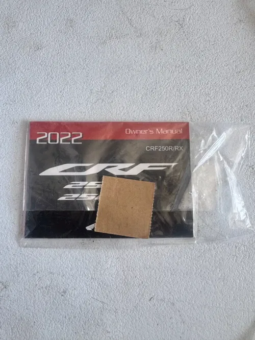 Honda OEM 2022 crf 250r 250rx 250rwe owners manual