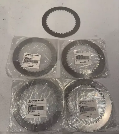 New kawasaki oem steel clutch plates 13089-0561 kx 450 450x 450sr 21-25