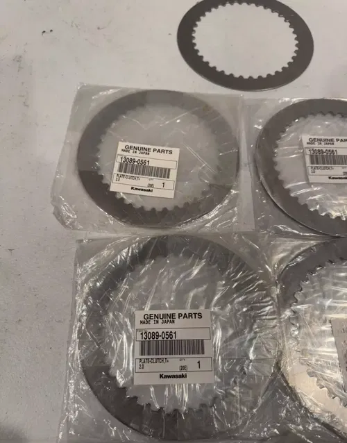 New kawasaki oem steel clutch plates 13089-0561 kx 450 450x 450sr 21-25
