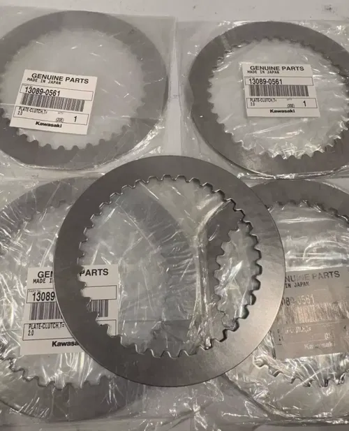 New kawasaki oem steel clutch plates 13089-0561 kx 450 450x 450sr 21-25