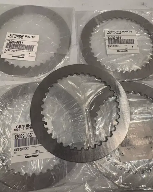 New kawasaki oem steel clutch plates 13089-0561 kx 450 450x 450sr 21-25
