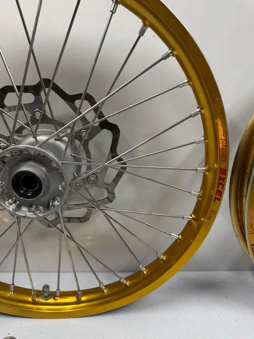 2024 kx250 21" 19" gold excel wheel set front rear wheels 21-25 Kx 250 250x