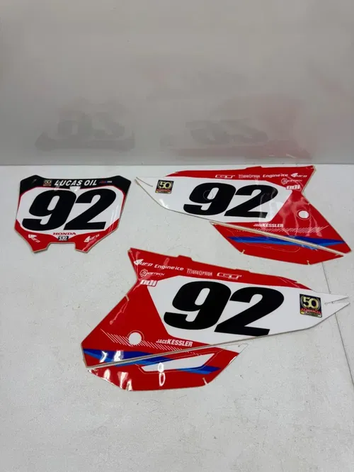 Honda graphics backgrounds number plates stickers 21-24 crf 450r 450rwe 250r