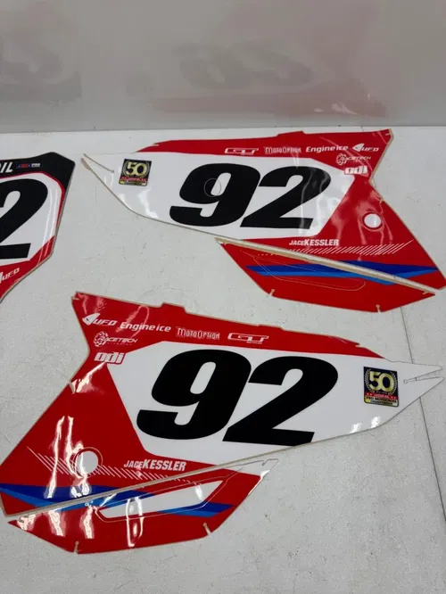 Honda graphics backgrounds number plates stickers 21-24 crf 450r 450rwe 250r