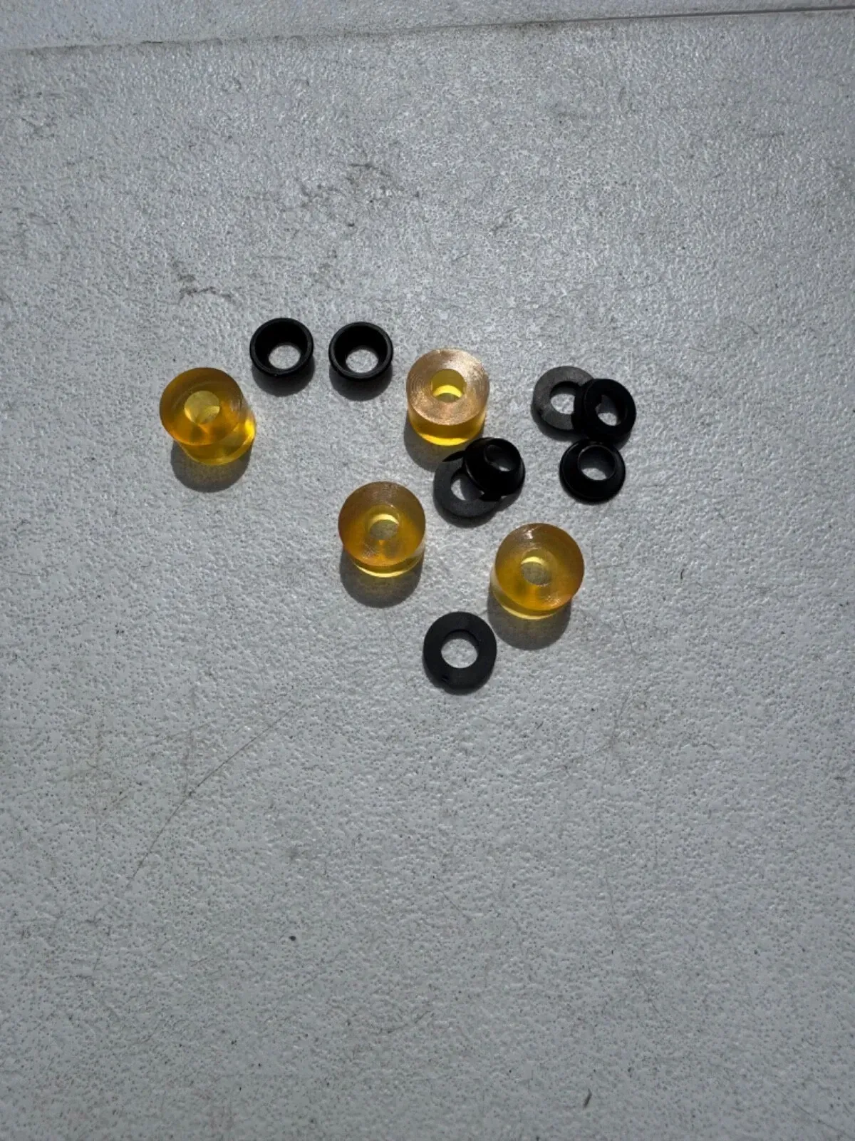 KTM OEM yellow medium elastomer kit sx sxf xcf SXS05125204