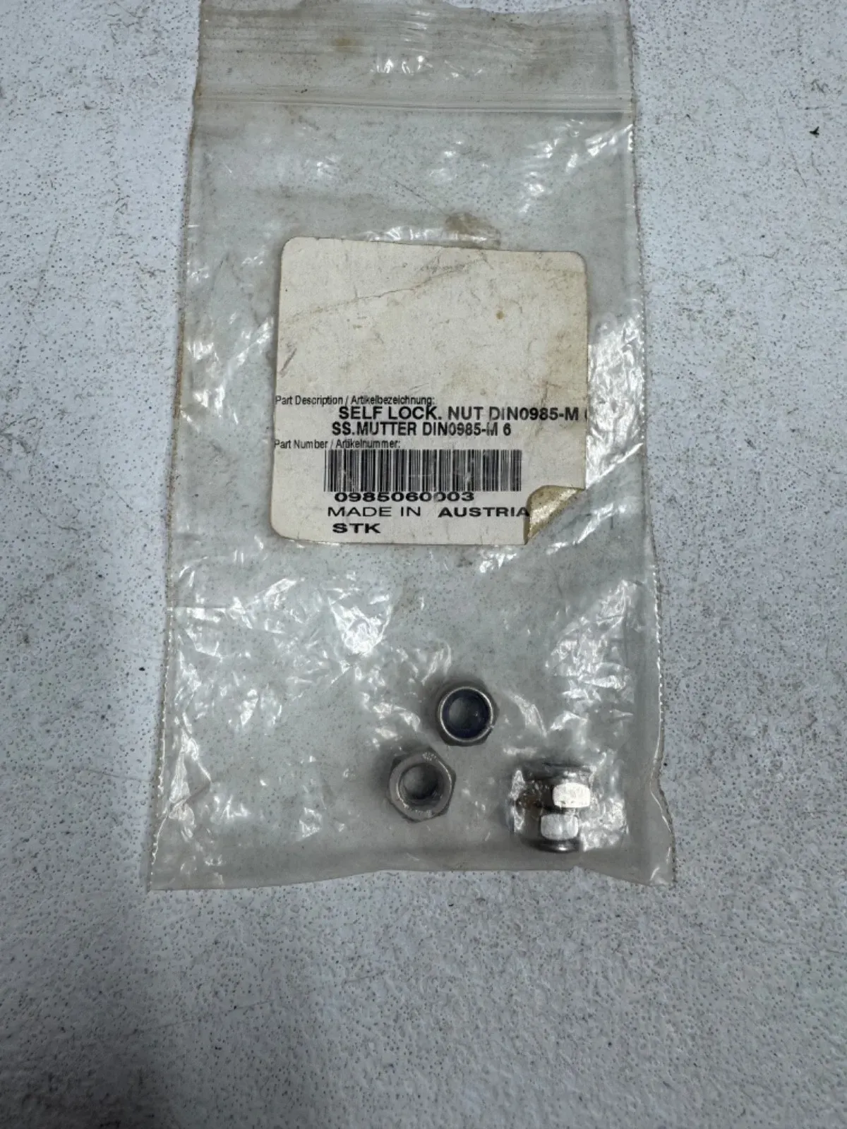 KTM OEM self locking nut QTY 4 125 250 350 450 sxf fc mc xcf 0985080003