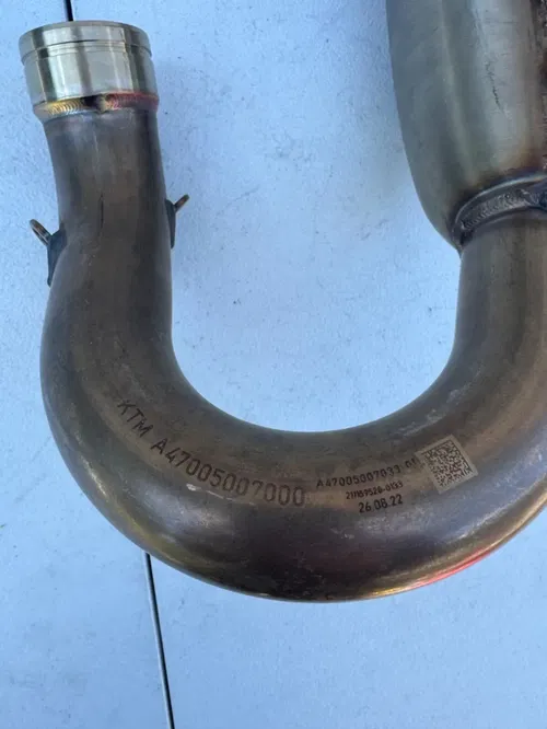 2023 ktm 350sxf oem head pipe header exhaust 22.5-25 ktm 350 xcf A47005007033