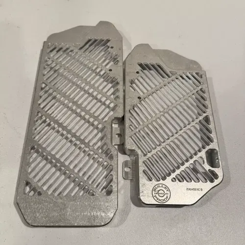 Bullet proof designs silver radiator guards Kawasaki 16-23 kx 450 450x 250 250x