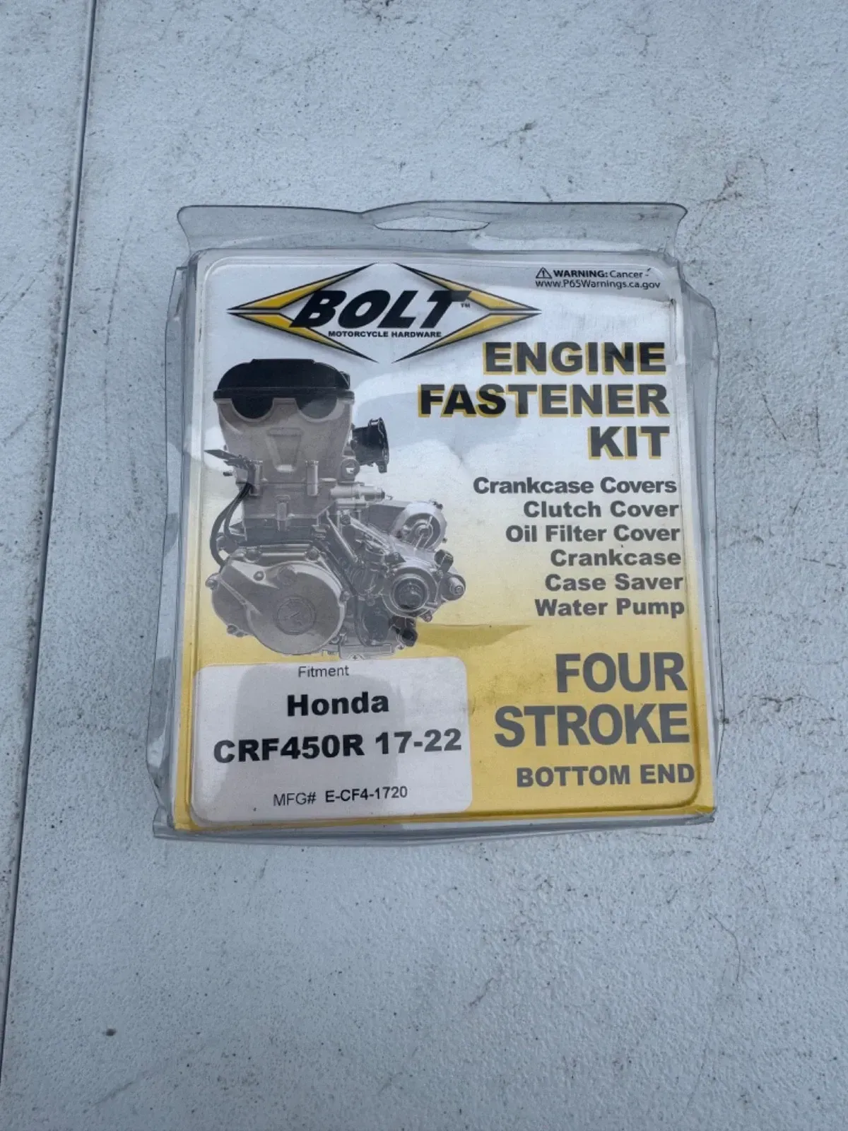 Honda OEM bolt engine fastener kit bolts 17-22 crf 450r 450rx 450rwe E-CF4-1720